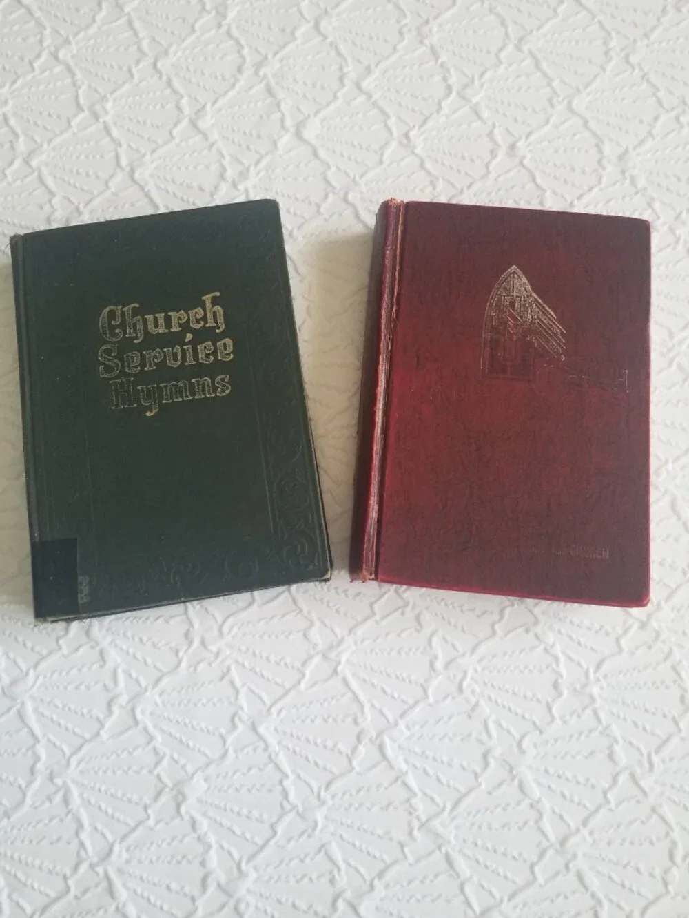 Vintage Hymnal bundle Christian songs music two books